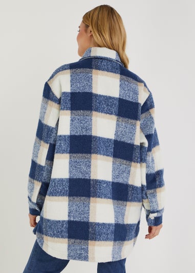 Blue Check Shacket