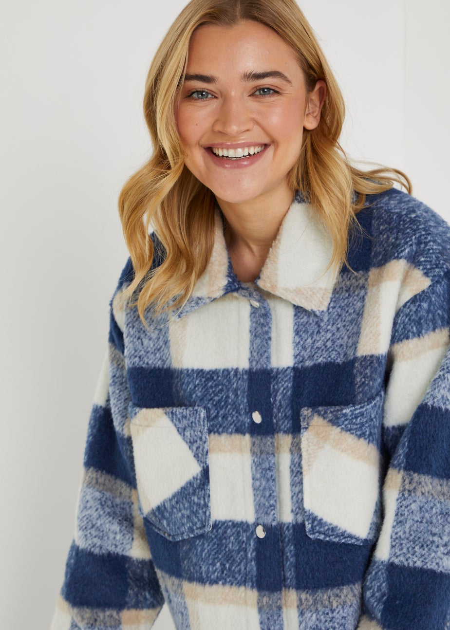 Blue Check Shacket