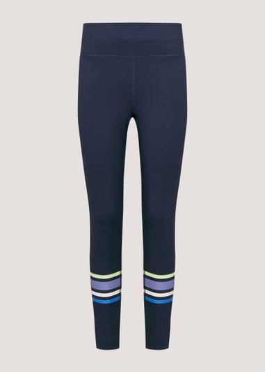 Souluxe Navy Tape Panel Sports Leggings