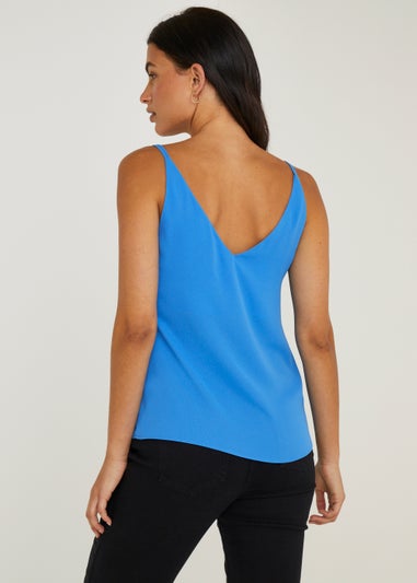 Blue Double Strap Cami Top