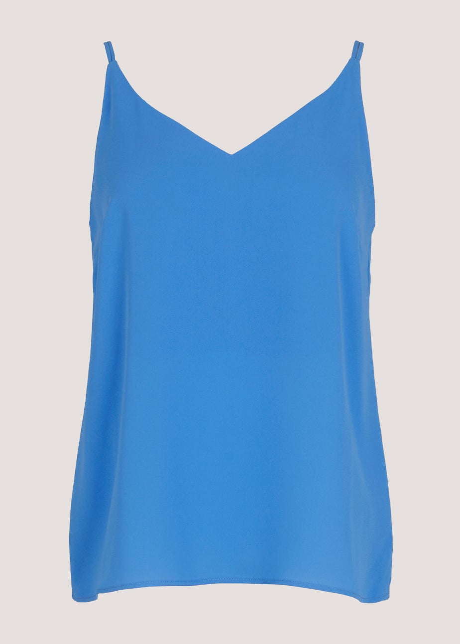 Blue Double Strap Cami Top
