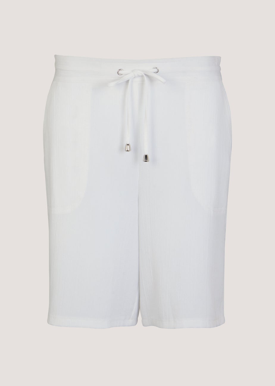 White Tie Waisted Shorts