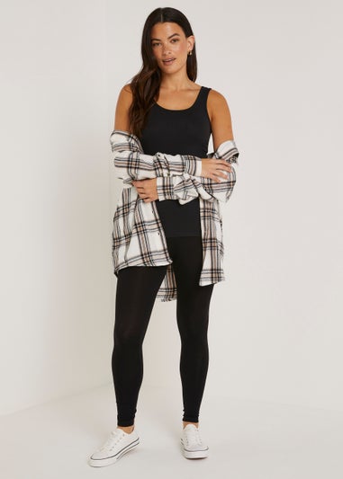 2 Pack Black Ankle Length Leggings