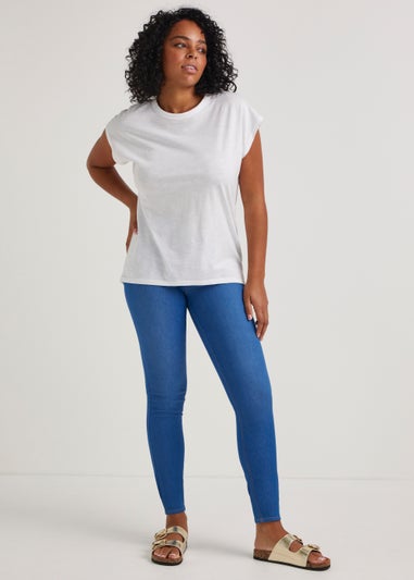 Rosie Bright Blue Pull On Jeggings