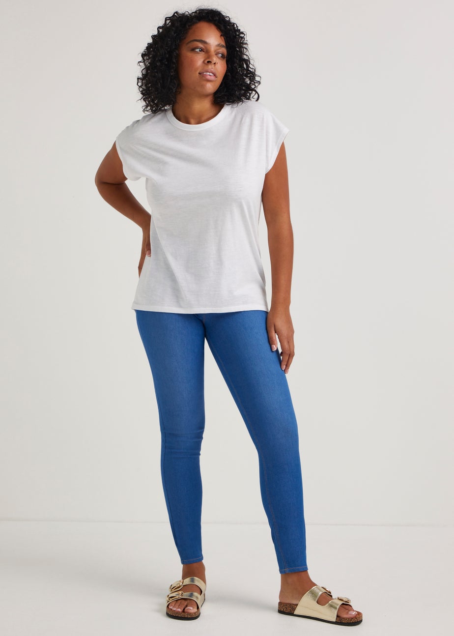 Rosie Bright Blue Pull On Jeggings