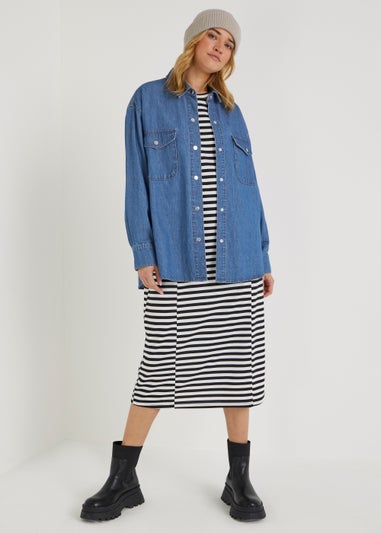 Mid Wash Denim Overshirt