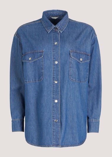 Mid Wash Denim Overshirt