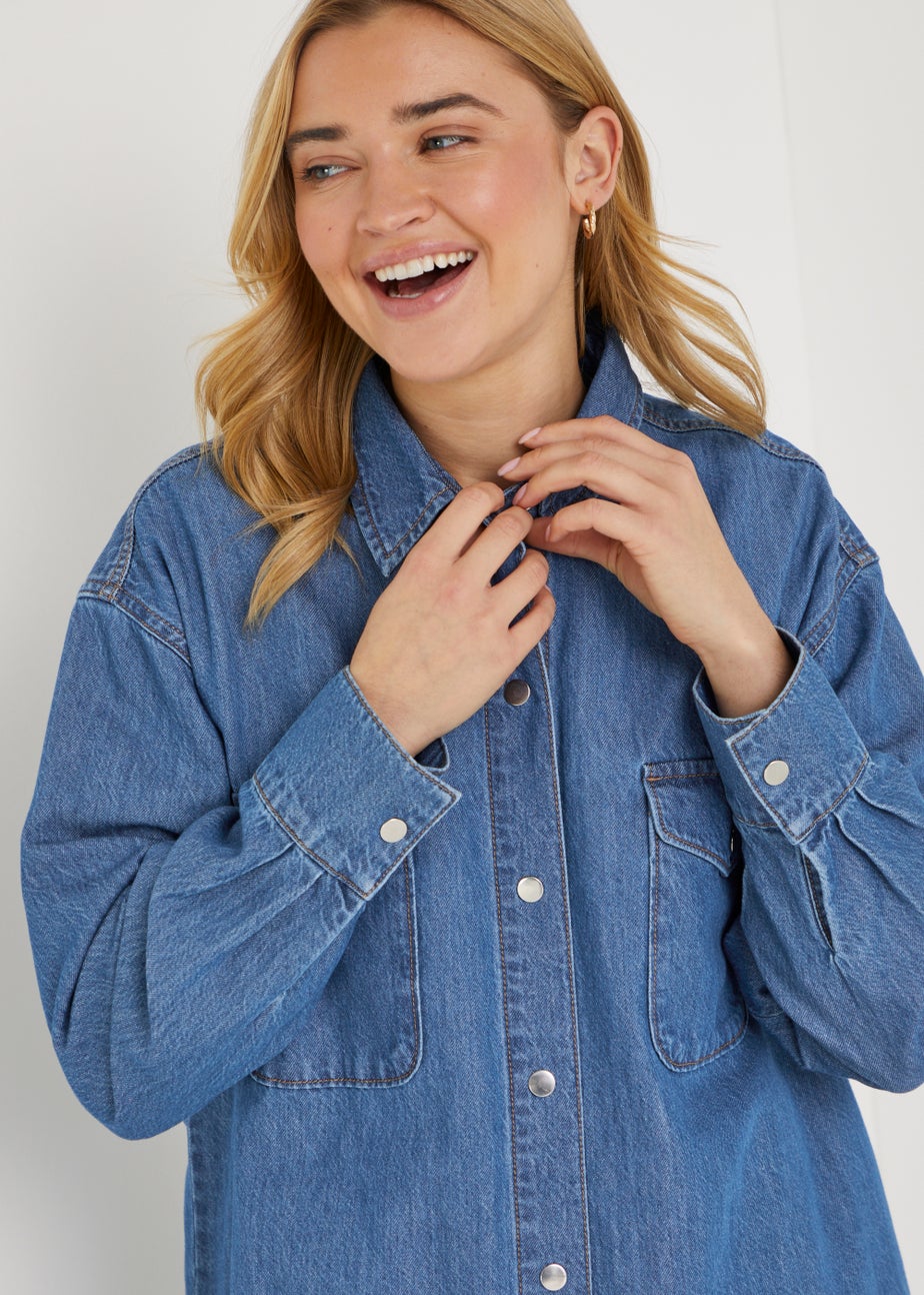 Mid Wash Denim Overshirt