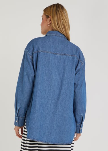 Mid Wash Denim Overshirt