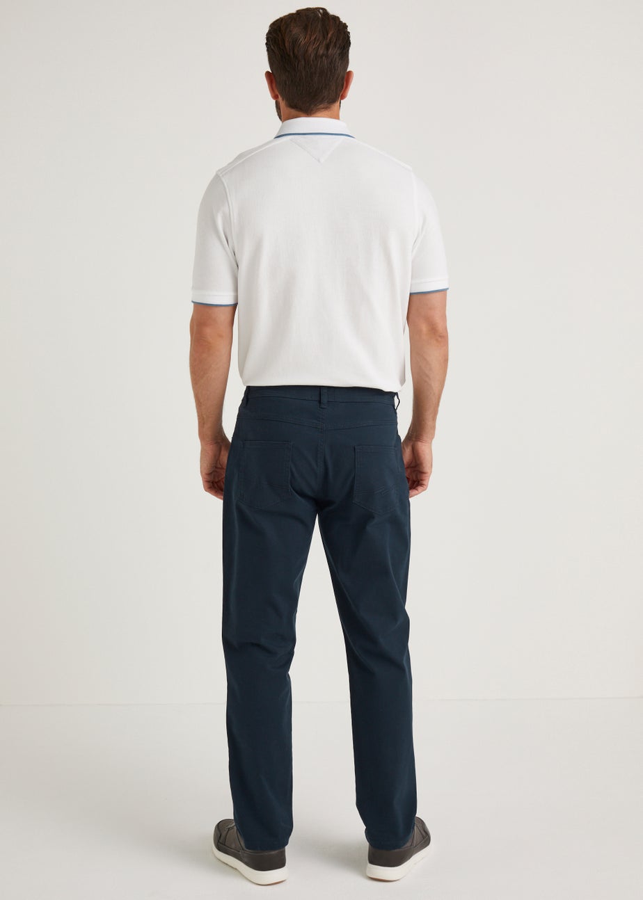 Lincoln Navy 5 Pocket Trousers