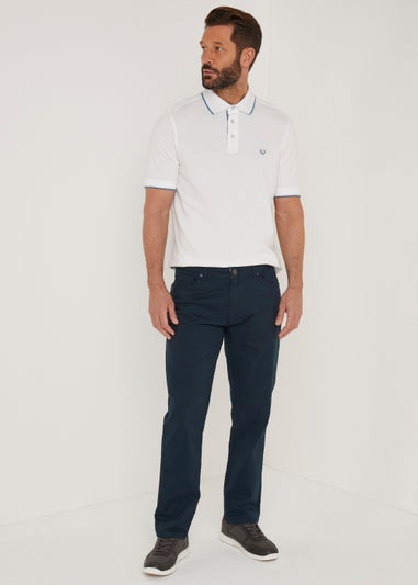 Lincoln Navy 5 Pocket Trousers