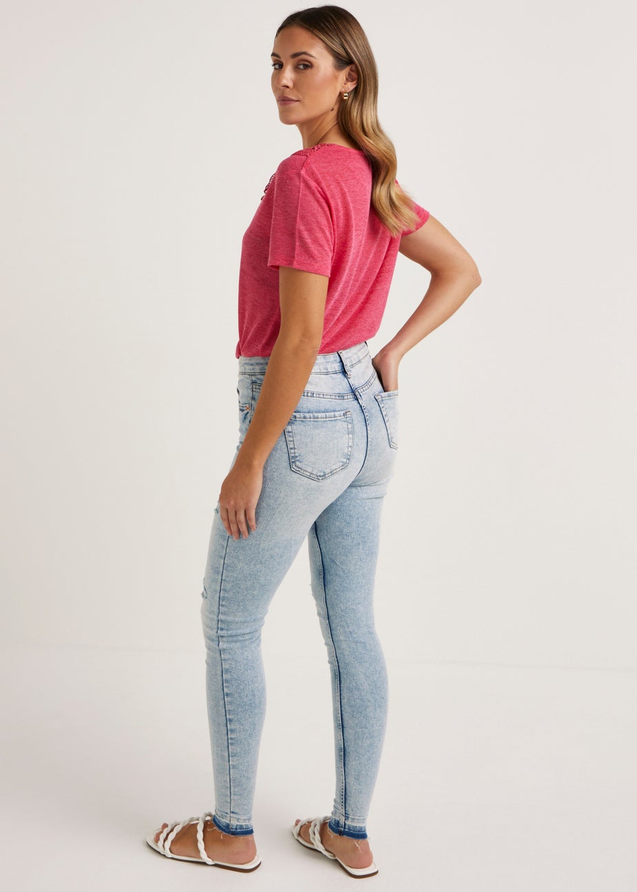 April Vintage Wash Ripped Jeans