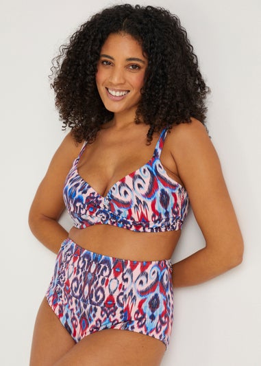 Multicoloured Tie Dye Shapewear Bikini Bottoms