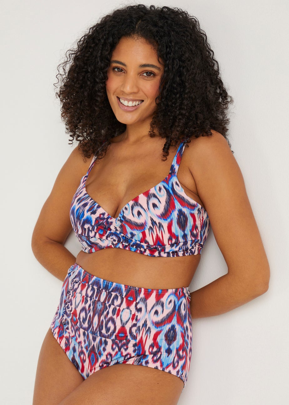 Multicoloured Tie Dye Shapewear Bikini Bottoms