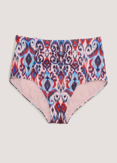 Multicoloured Tie Dye Shapewear Bikini Bottoms