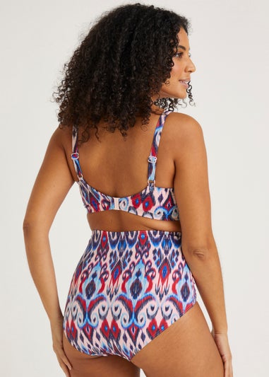 Multicoloured Tie Dye Shapewear Bikini Bottoms