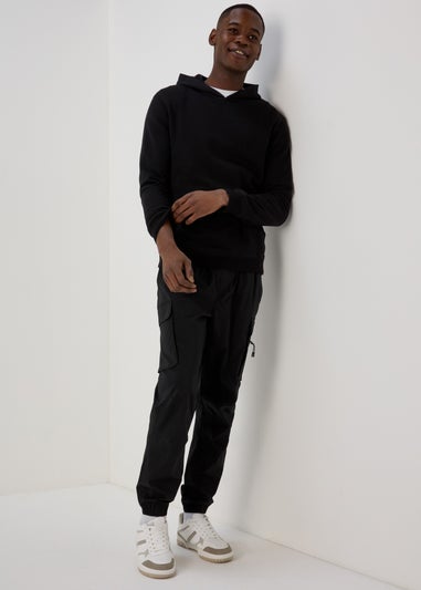 Black Pull-On Hoodie