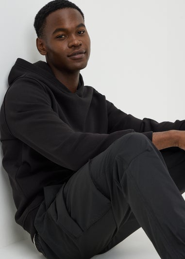 Black Pull-On Hoodie