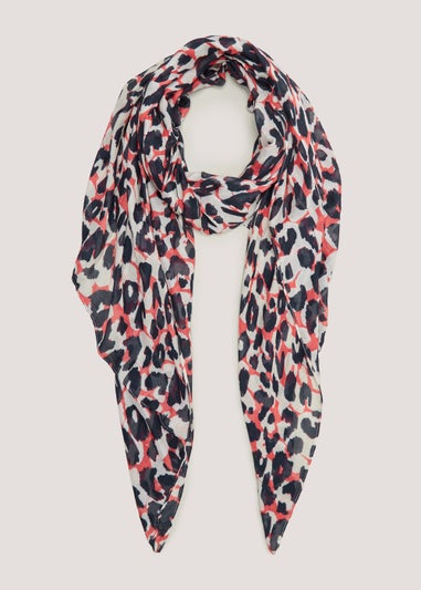 Large Leopard Print Scarf
