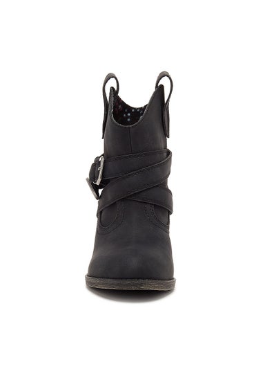Rocket Dog Satire Black Ankle Boots
