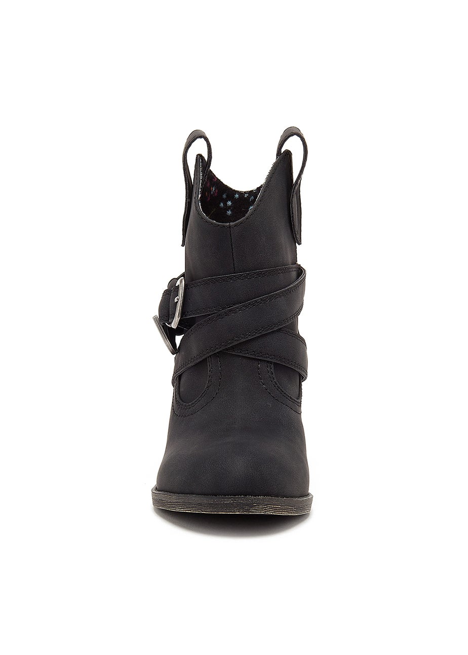 Rocket Dog Satire Black Ankle Boots