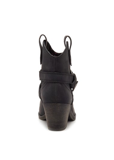 Rocket Dog Satire Black Ankle Boots