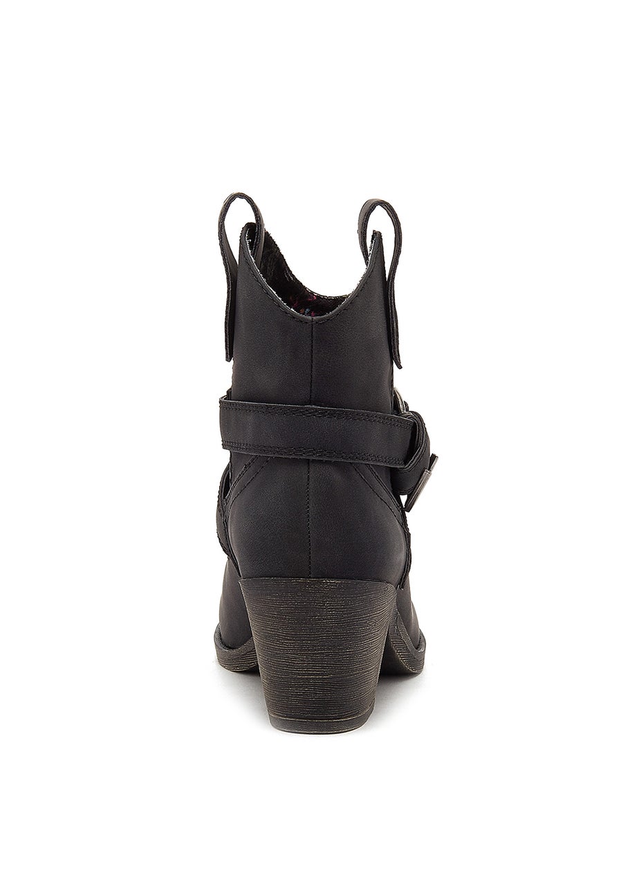 Rocket Dog Satire Black Ankle Boots