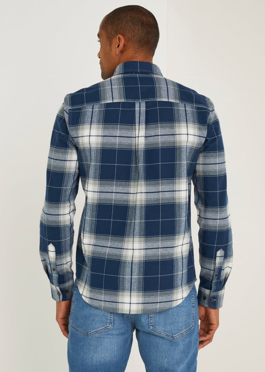 Blue Check Flannel Shirt