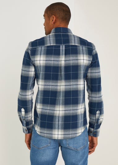 Blue Check Flannel Shirt