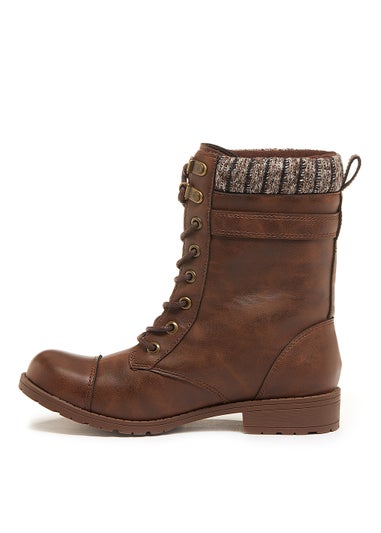 Rocket Dog Billie Brown Lace Up Boots