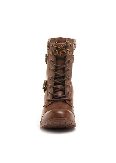 Rocket Dog Billie Brown Lace Up Boots