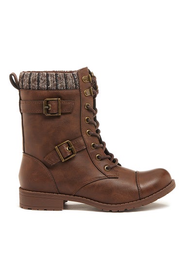 Rocket Dog Billie Brown Lace Up Boots
