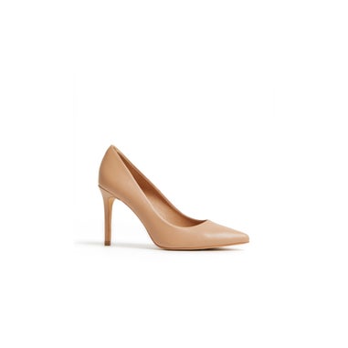 NOVO Camel Wide Fit Impossible Court Shoes