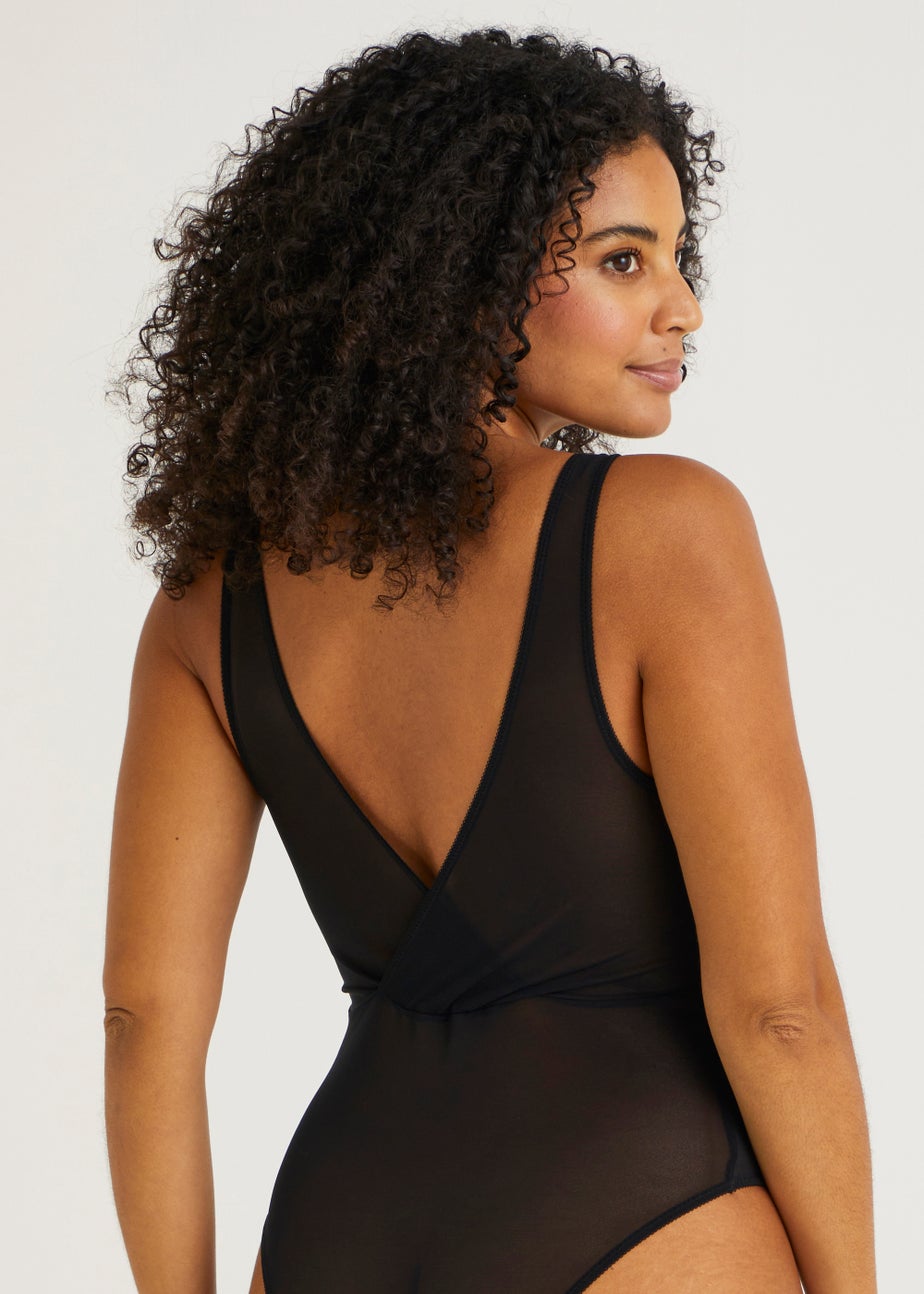 Black Lace V-Neck Bodysuit