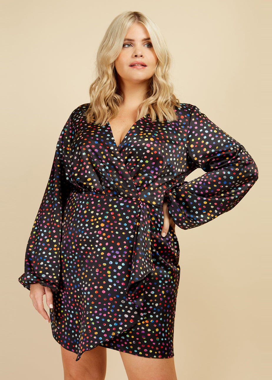 Little Mistress Black Spot Mini Dress