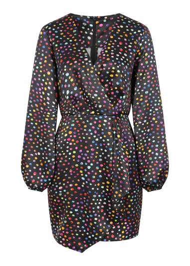 Little Mistress Black Spot Mini Dress