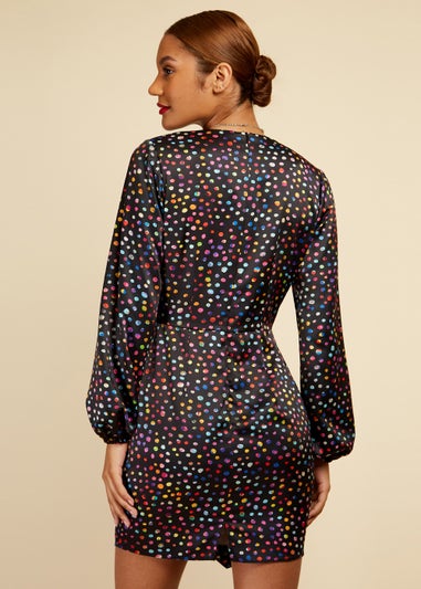 Little Mistress Black Spot Mini Dress