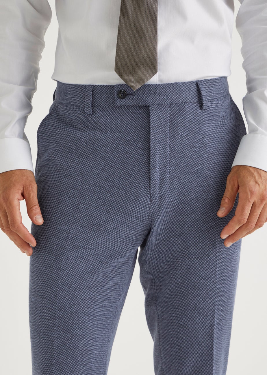 Taylor & Wright Reeves Blue Slim Fit Suit Trousers