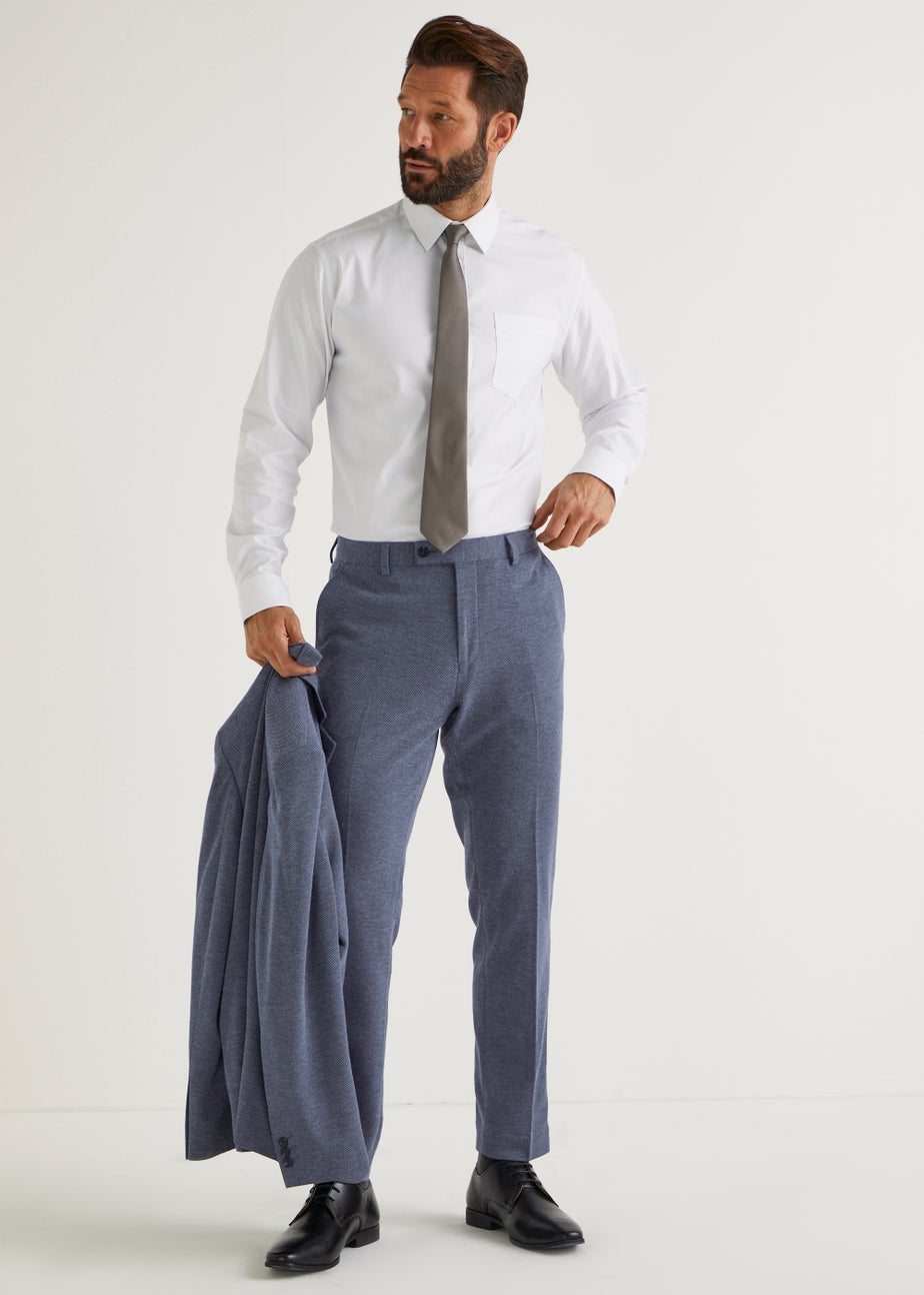 Taylor & Wright Reeves Blue Slim Fit Suit Trousers