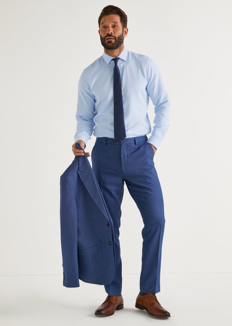Taylor & Wright Douglas Blue Slim Fit Suit Trousers