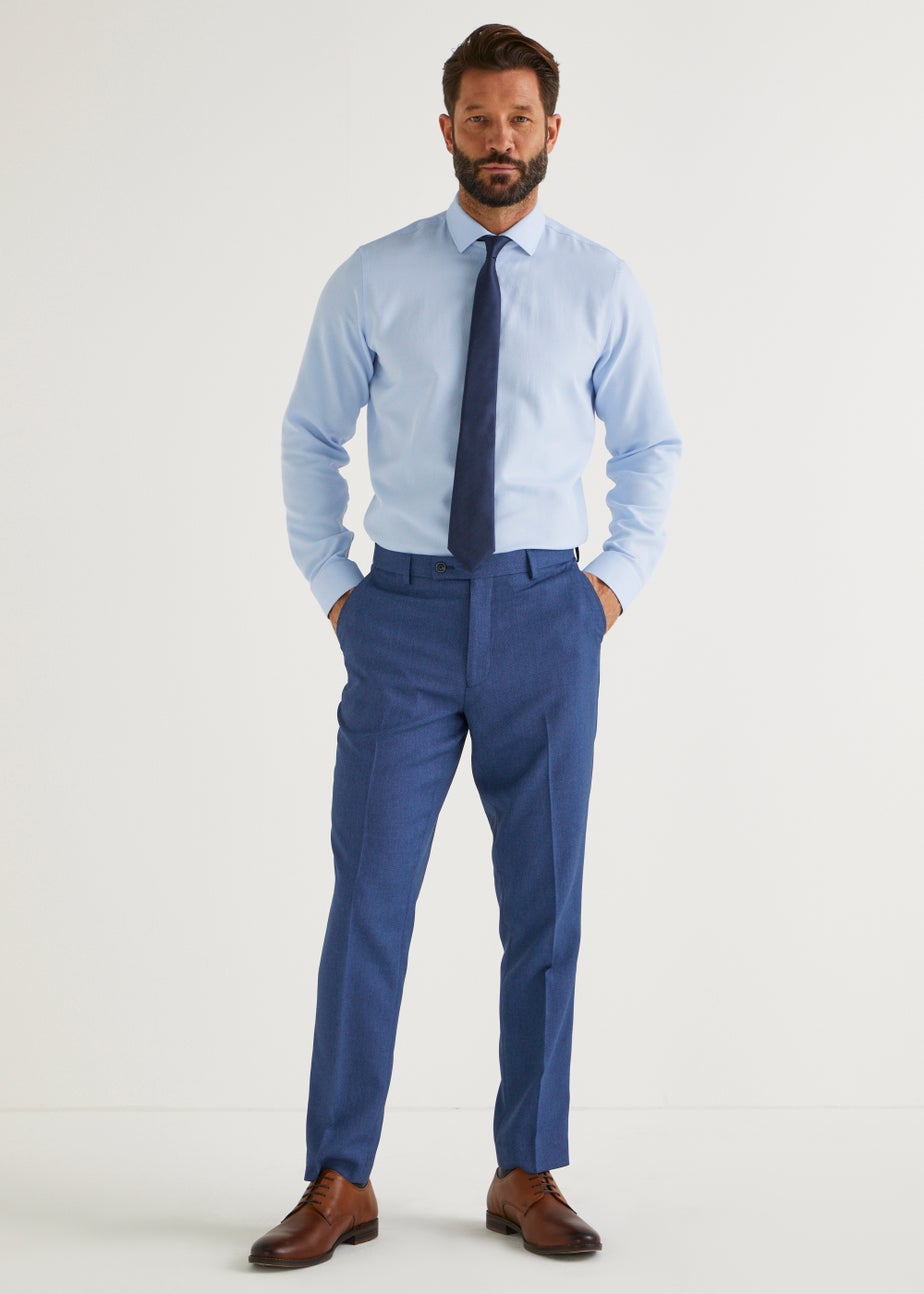 Taylor & Wright Douglas Blue Slim Fit Suit Trousers