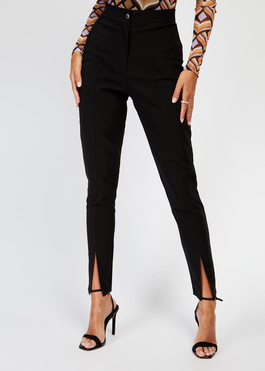 Girls on Film Black Slit Trousers