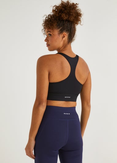 Souluxe Black Sports Crop Top