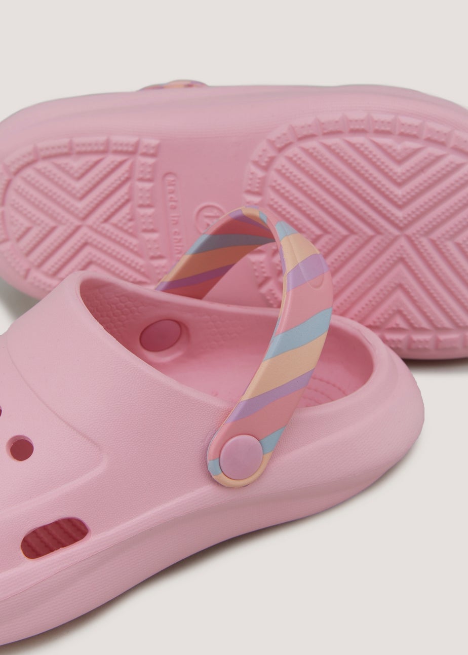 Girls Pink Clogs (Younger 13-Older 5)