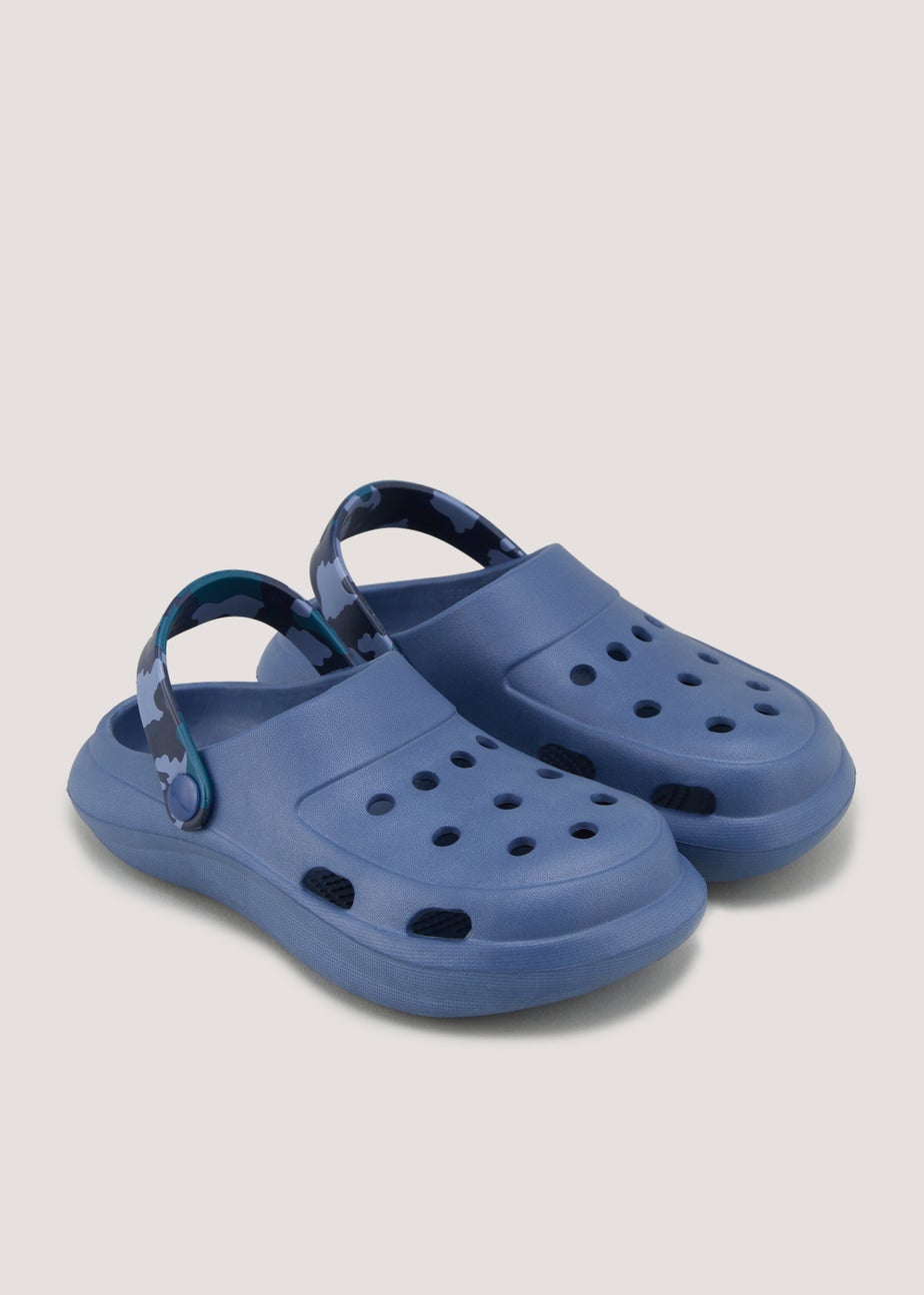 Boys Navy Clogs (Younger 13-Older 6)