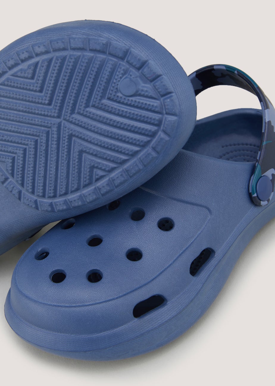 Boys Navy Clogs (Younger 13-Older 6)