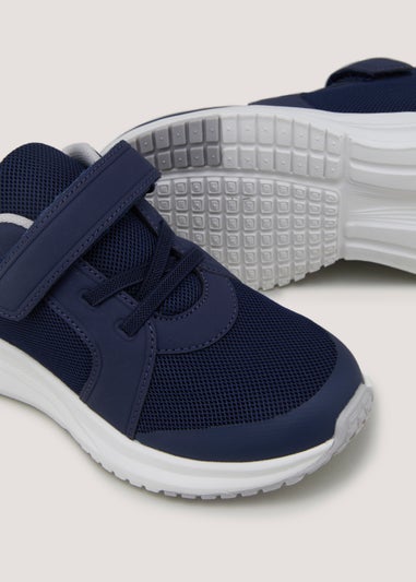 Boys Navy Trainers (Younger 4-12)