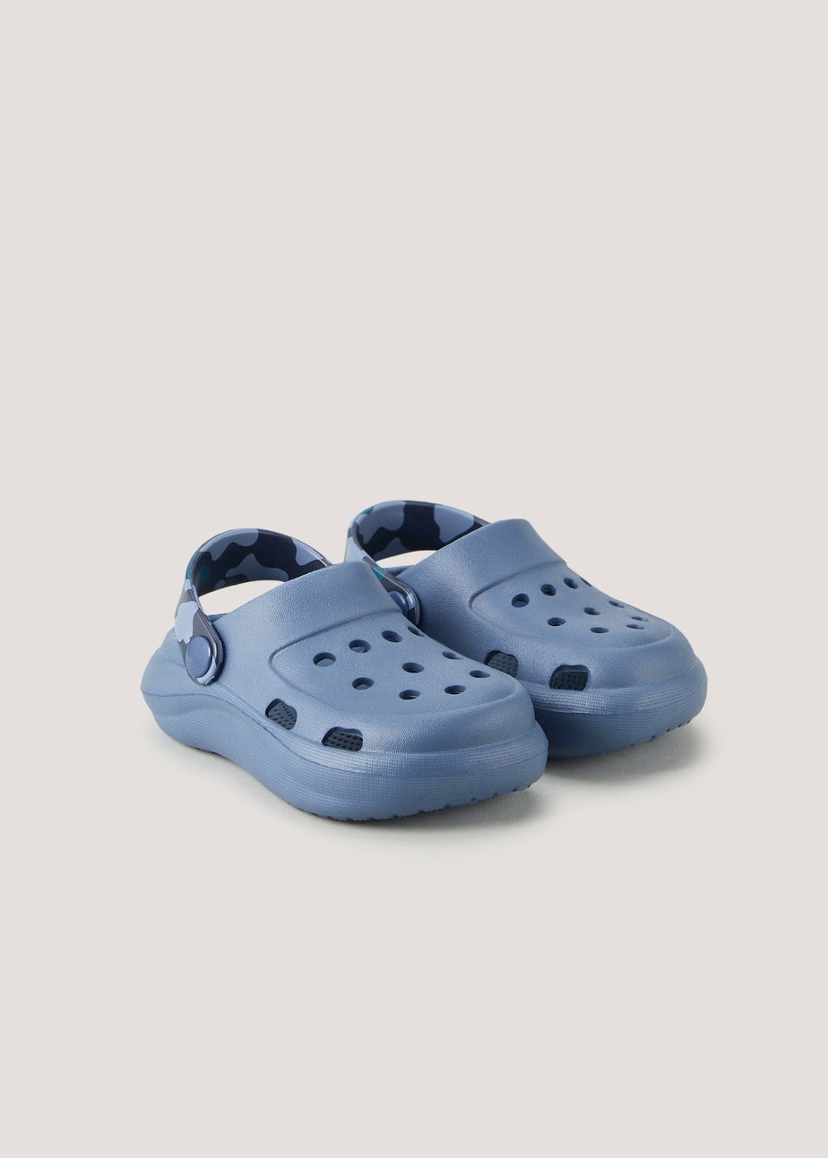 Boys Navy Clogs (Younger 4-12)