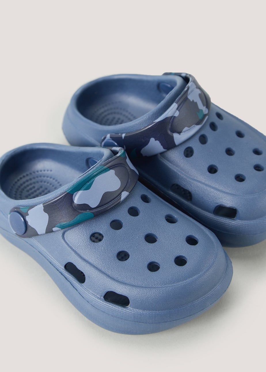 Boys Navy Clogs (Younger 4-12)