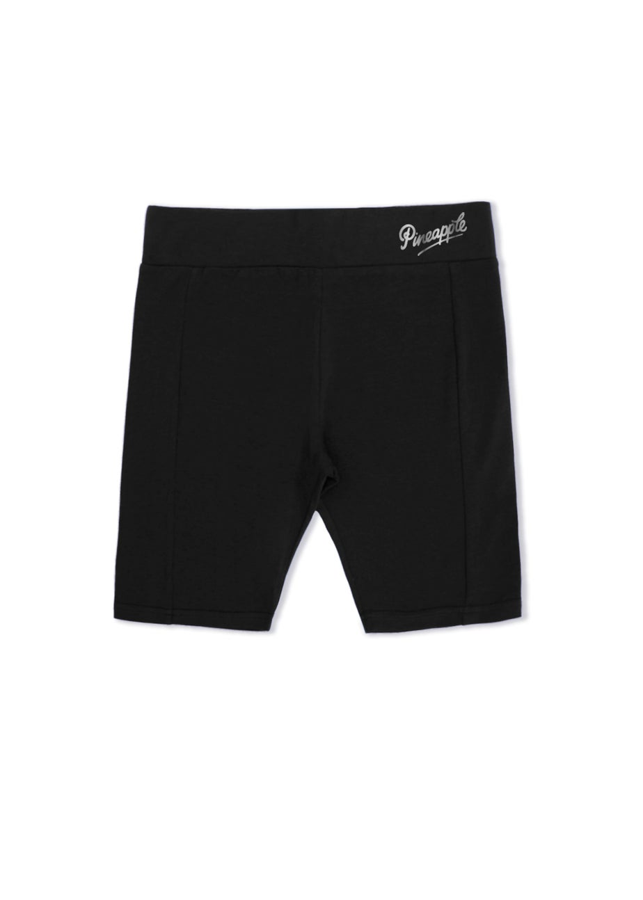 Girls Pineapple Black Marl Cycling Shorts (5-13yrs)